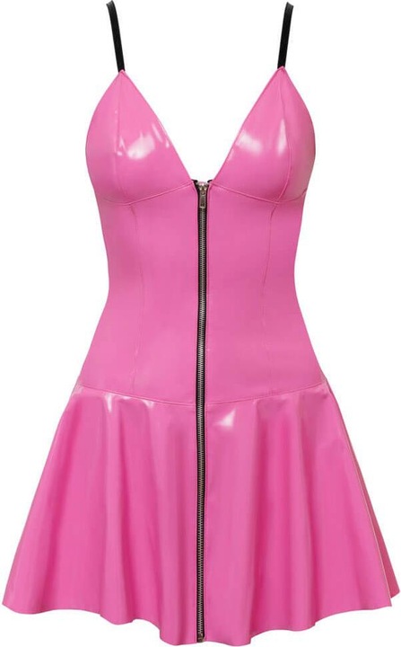 Actual product image Black Level Lacquer dress (S)