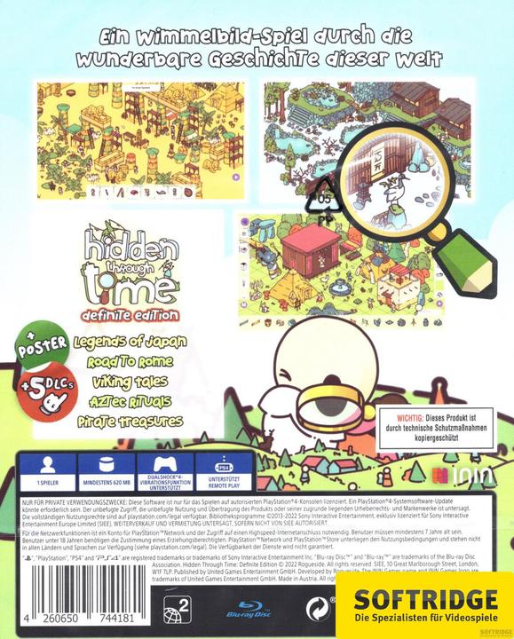 Actual product image ININ Games Hidden Through Time: Definite Edition (PS4, DE)