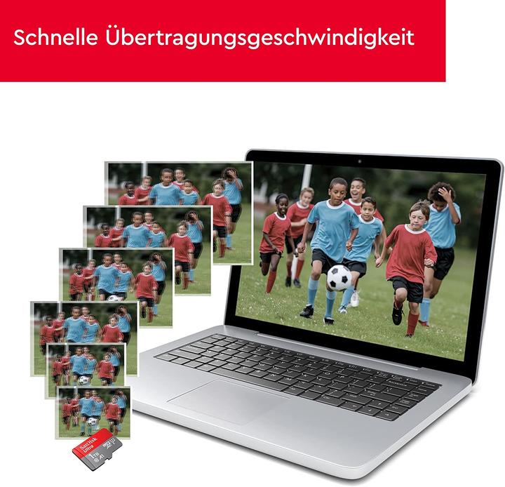 Actual product image SanDisk Ultra mit Adapter (256 GB, microSDXC, U1, UHS-I)