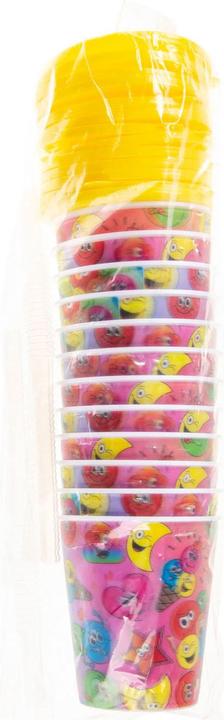 Actual product image Cup with lid and straw face