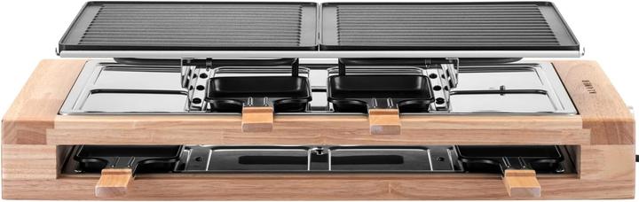 Actual product image KLAMER Raclette 8 Personen 1500W Raclette Grill mit Holzgestell