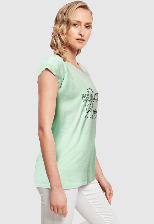 Produktbild Merchcode Ladies Beach Please Extended Shoulder Tee - 112615 (XS)