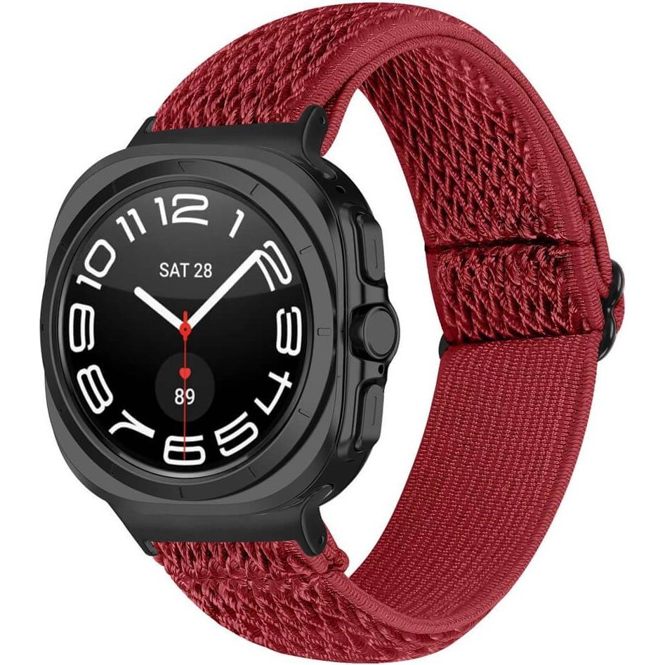 Cover-Discount Samsung Galaxy Watch 8 / Galaxy Watch 8 Classic - Silikon Ersatzband (Nylon), Cinturini per orologi, Rosso
