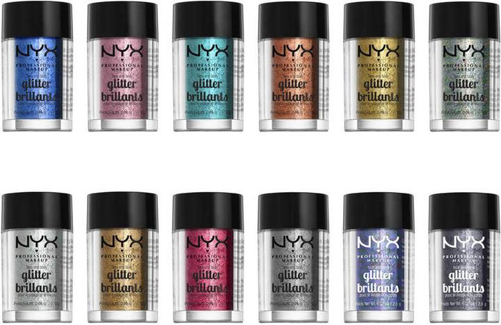 Produktbild NYX Professional Make-Up Face and Body Glitter (Gold, Highlighter, 2.50 g)