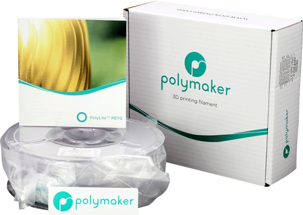 Produktbild Polymaker PolyLite PETG (PETG, 1.75 mm, 1000 g, Transparent)