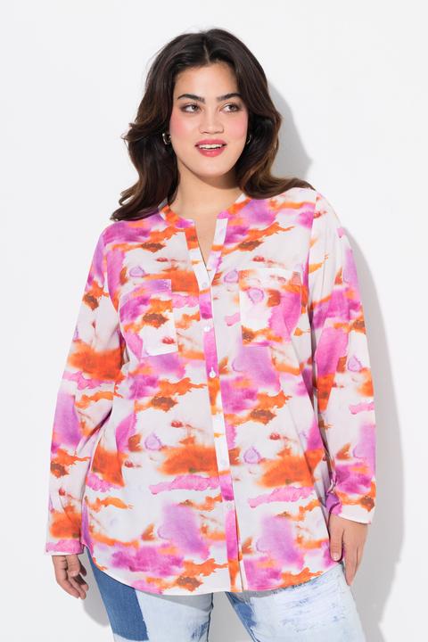 Produktbild Angel of Style Bluse, Straight Fit, Batik-Druck, Pailletten (54)