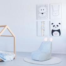 Actual product image Home Deco Kids ted blue pear armchair for children (High chair)