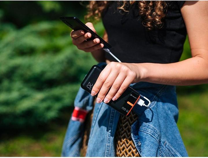 Actual product image Tracer 47516 EnerGen 20000mAh Power Bank black/orange (20000 mAh, 20 W, 74 Wh)