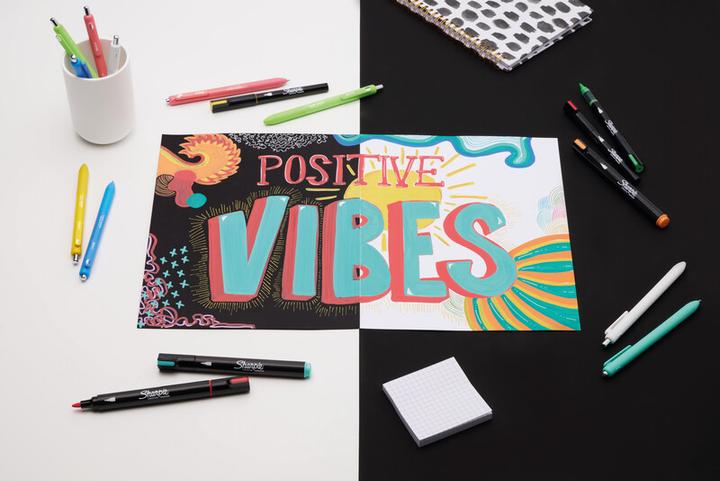 Produktbild Sharpie Creative Marker Bullet Tip | Sort & Hvid | 2 Stk (2x)