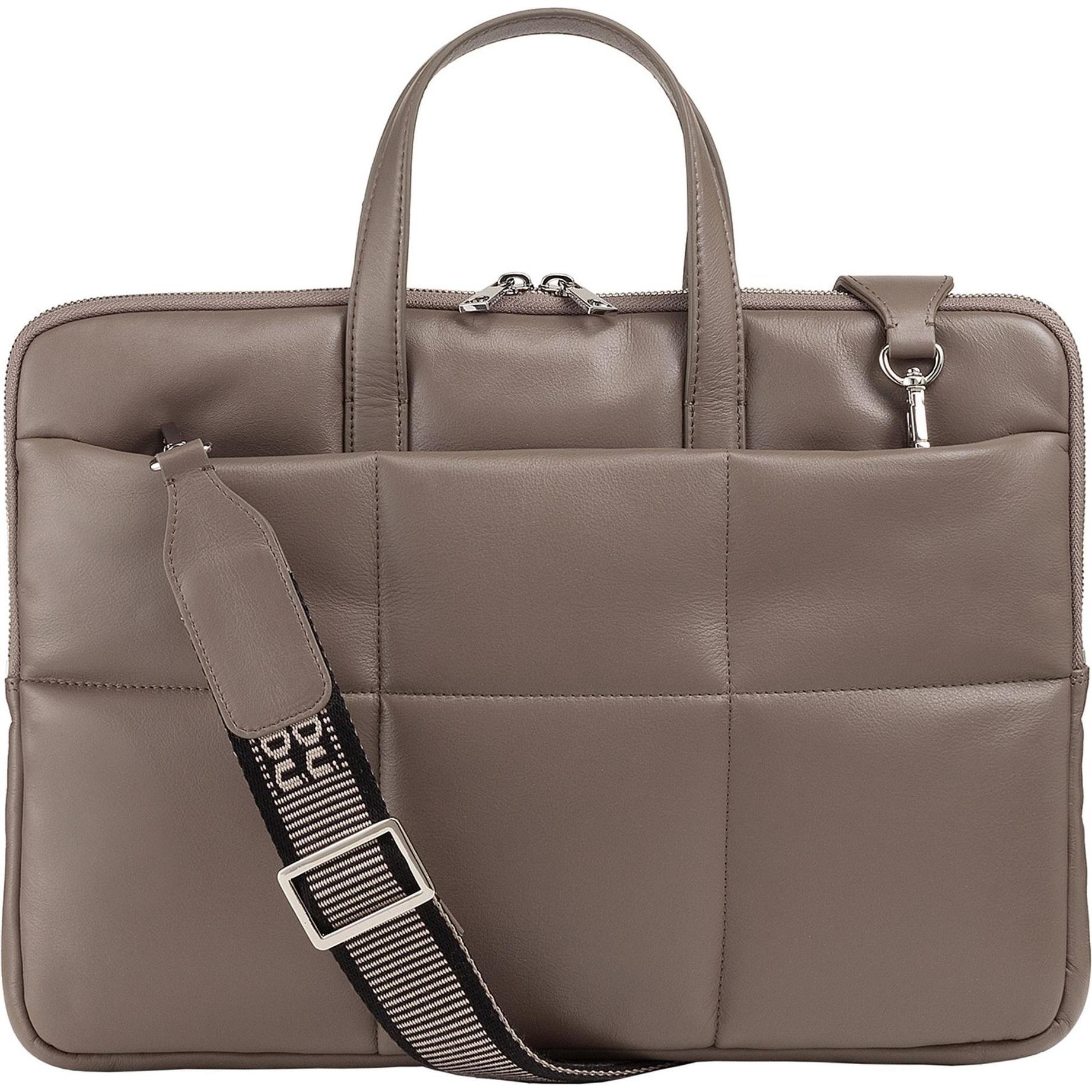 Thumbnail - Dudu Togean Laptoptasche Leder 36 cm (14.17"), Notebooktasche, Braun