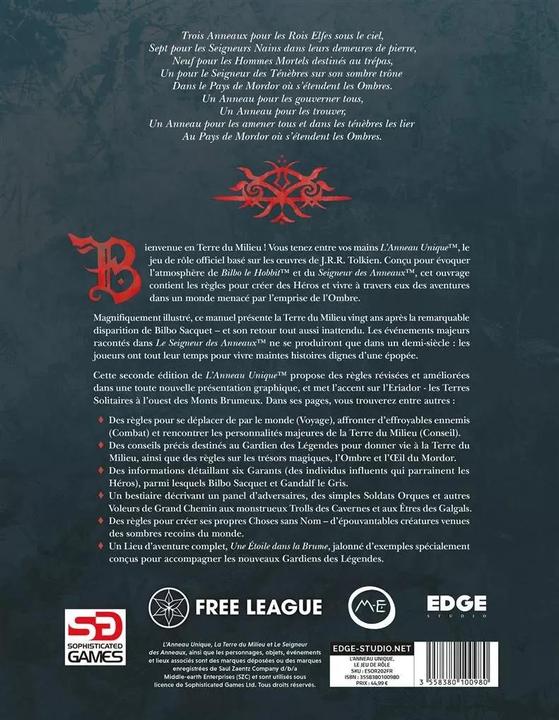 Produktbild Shots L'Anneau Unique - Livre de base (Französisch)