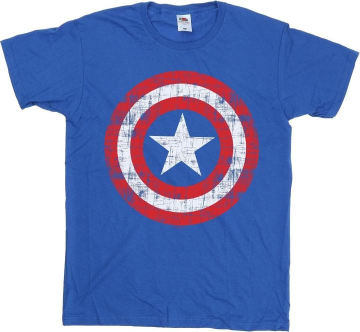 Produktbild Avengers Captain America TShirt mit zerkratztem Schild (XL)