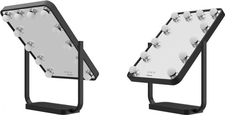 Immagine prodotto Humanas specchio cosmetico HS-HM01 specchio per il trucco con illuminazione a LED - nero