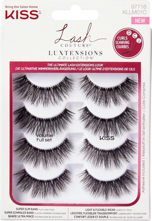 Actual product image KISS Artificial Eyelashes LuXtension Multipack Volume Full Set (Artificial eyelashes)