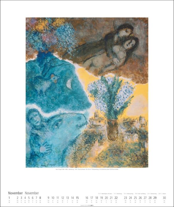 Produktbild Marc Chagall Kalender 2026 (46 x 55 cm)