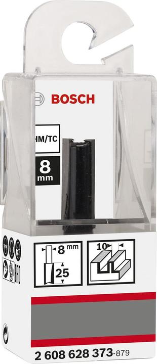 Produktbild Bosch Professional Zubehör Nutfräser, 8 mm, D1 10 mm, L 25,4 mm, G 56 mm
