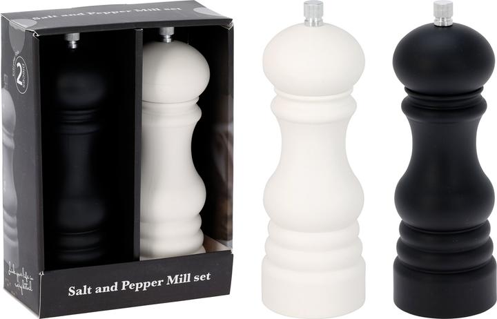 Produktbild Koopman Salz- und Pfeffermühle, schwarz-weiss (Pfeffer, Salz)