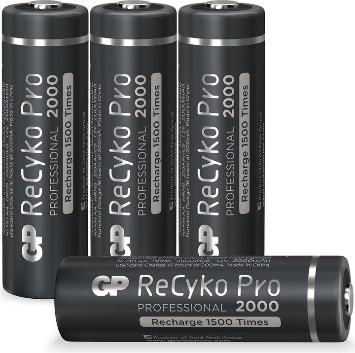 Immagine prodotto GP Batteries ReCyko Pro (4 pz., AA, 2000 mAh)