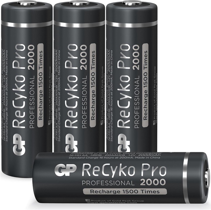 Produktbild GP Batteries ReCyko Pro (4 Stk., AA, 2000 mAh)