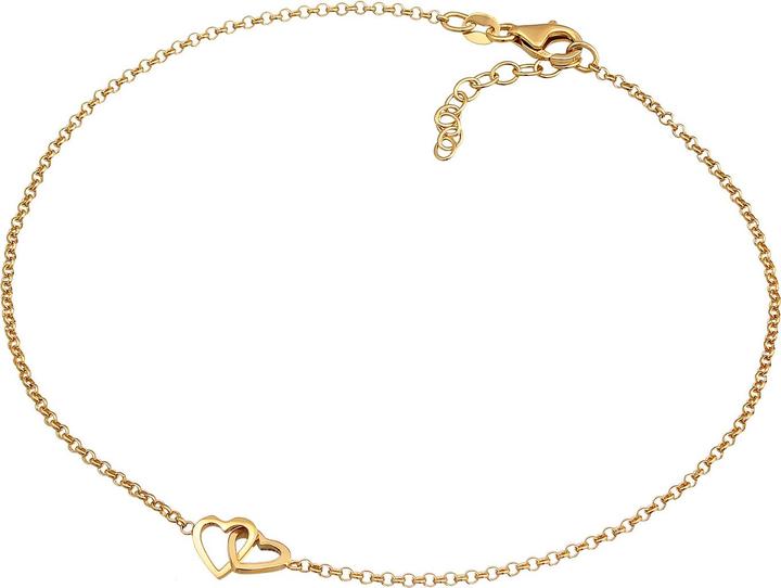 Immagine prodotto Elli Gioielli per piedi Cuore Amore Intrecciato Argento 925 (Argento 925, 25 cm)