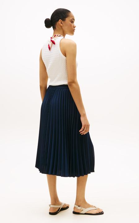 Produktbild Tommy Hilfiger Fluid Pleated Pull On Midi Skirt (42)