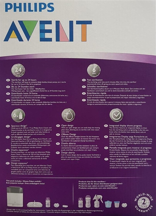 Actual product image Philips Avent 4- in-1 steam sterilizer
