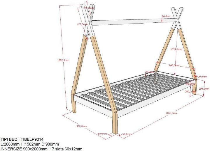 Produktbild Mid.You Tipi (90 x 200 cm)