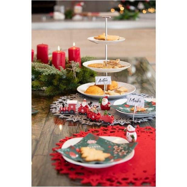 Thumbnail - MICA Living, Weihnachtsdeko, Platzset - Sterne - aus Filz - Ø = 45 cm - grau