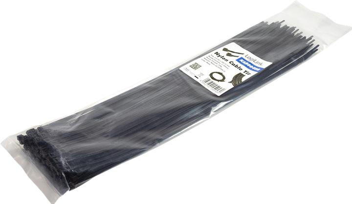 Actual product image LogiLink Cable tie 100 pieces, length: 400 mm, thickness: 4,4 mm, black (Plastic cable ties, 400 mm, 100 pcs.)