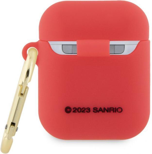 Produktbild Hello Kitty HKA23DKHSF Airpods 1/2 cover fuksja/fuschia Silicone 3D Kitty Head (Kopfhörer Hülle)