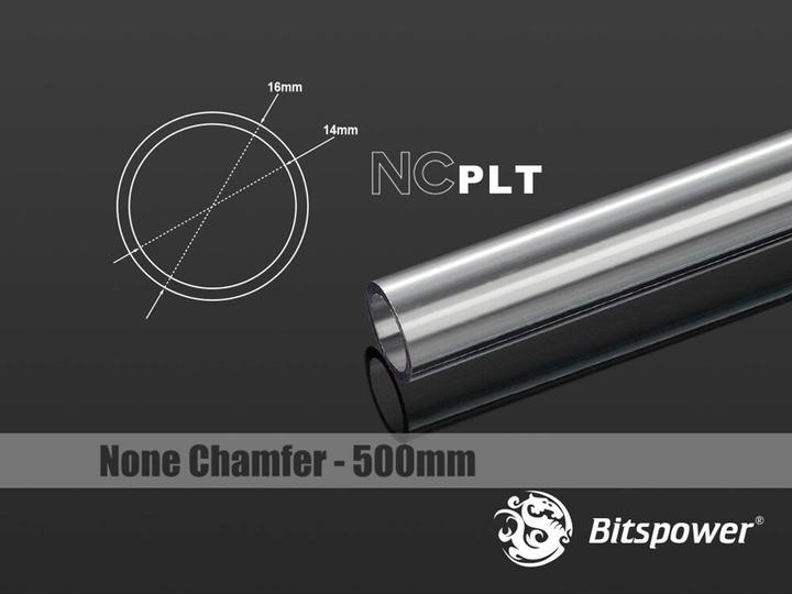 Actual product image Bitspower None Chamfer PETG Link Tube 16/12mm (0.50 m, Plastic)