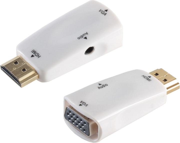 Produktbild Shiverpeaks 10-01001 HDMI A VGA / 3.5mm Weiss Kabelschnittstellen-/adapter (VGA)