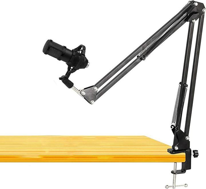 Actual product image Media-Tech STUDIO AND STREAMING MICROPHONE - Professional condenser microphone set (all black) for studio use.