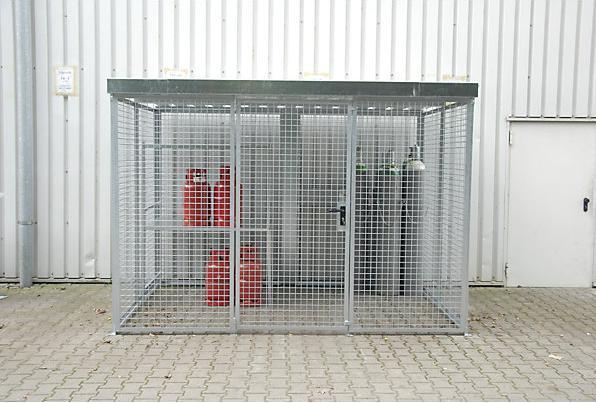 Produktbild eurokraft pro Gasflaschen-Gittercontainer