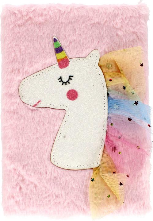 Actual product image Starpak Notebook A5 Plush Unicorn (A5, Lined, Soft cover)