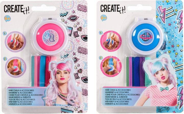 Actual product image Create It! Hair Chalk & Hair Accessories Galaxy Neon