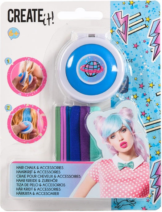 Actual product image Create It! Hair Chalk & Hair Accessories Galaxy Neon