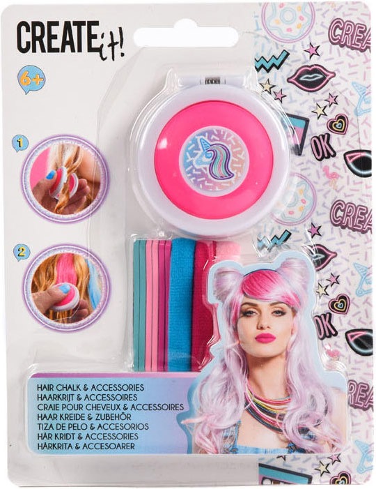 Actual product image Create It! Hair Chalk & Hair Accessories Galaxy Neon