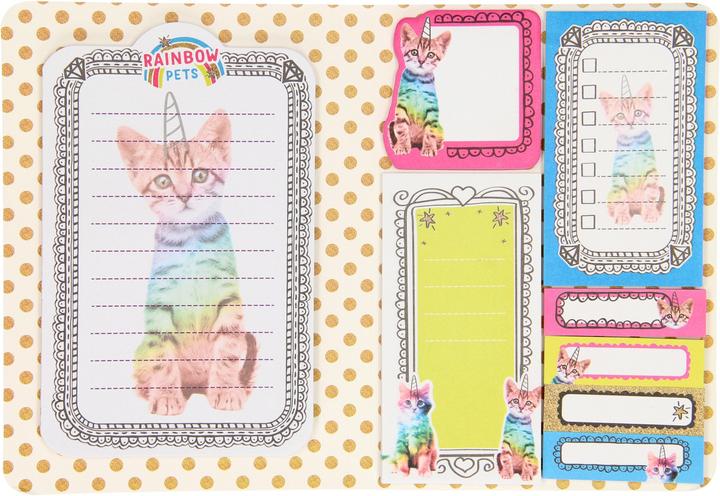 Actual product image Totum Rainbow Pets - Sticky notebook Cat