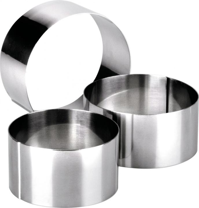 Immagine prodotto Ibili Anello di servizio rotondo in acciaio inox 6 x 4,5 cm Perfetto per l'uso in cucina e per i progetti (6 cm)
