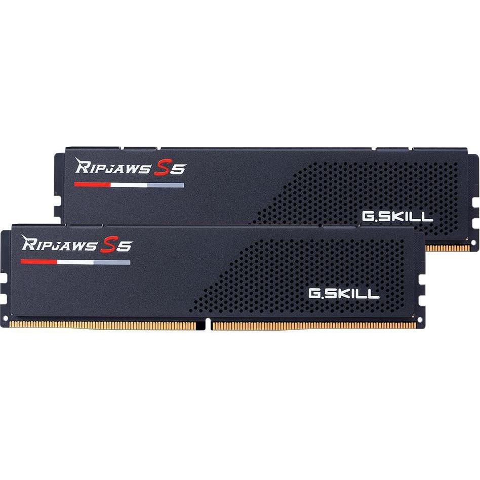 G.Skill Ripjaws S5 (2 x 32GB, 6000 MHz, RAM DDR5, DIMM), Memoria RAM, Nero