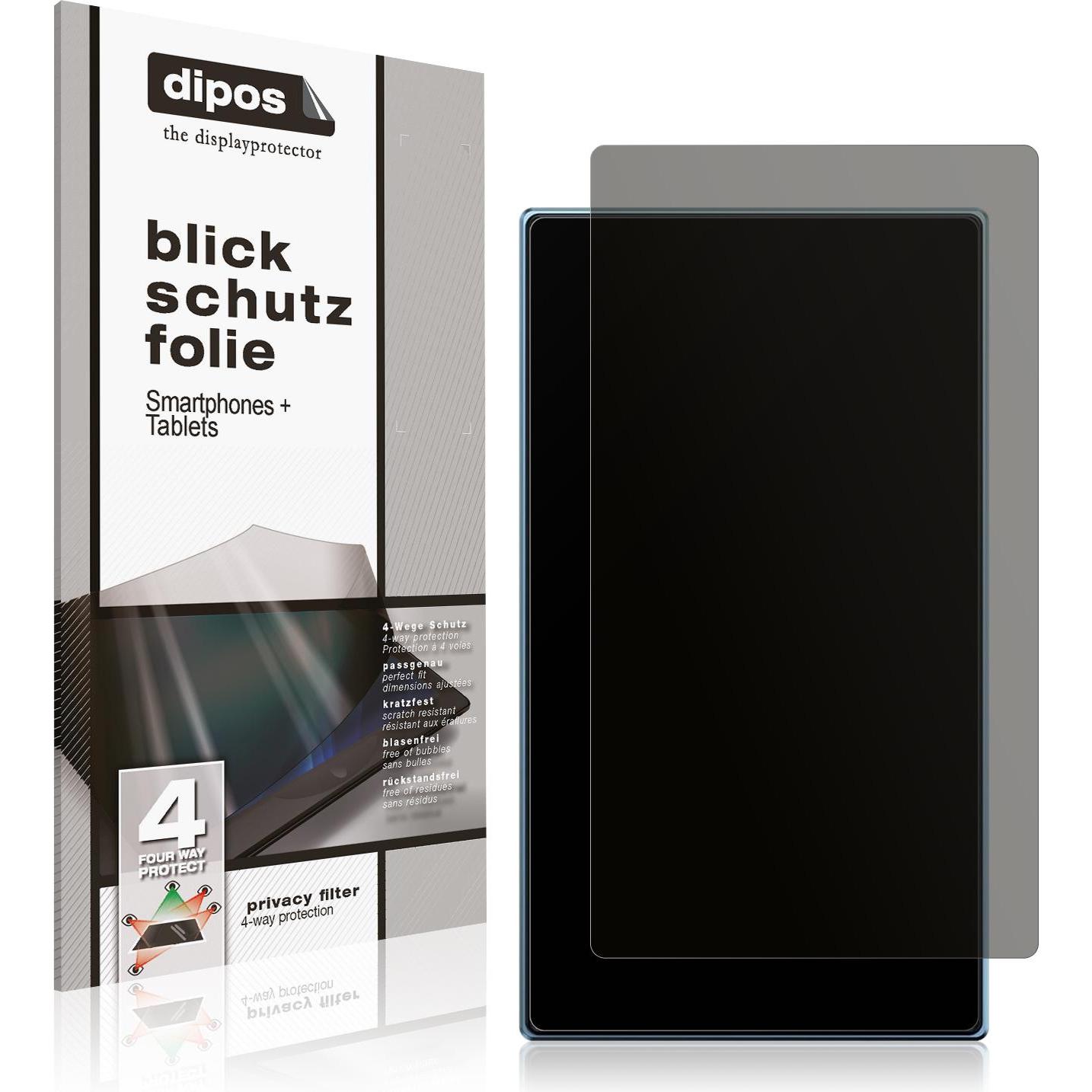 Dipos Privacy Blickschutzfolie 4-Way, MP3 + Media-Player Zubehör