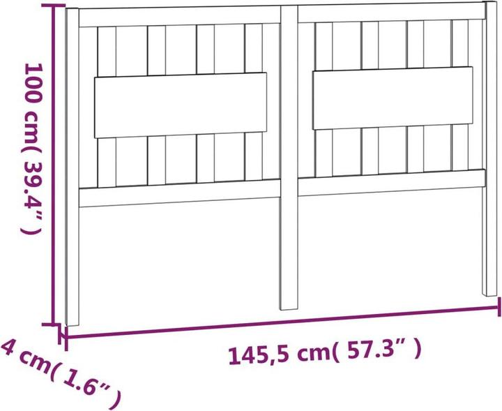 Image du produit vidaXL Kopfteil (145 x 5 x 100 cm)