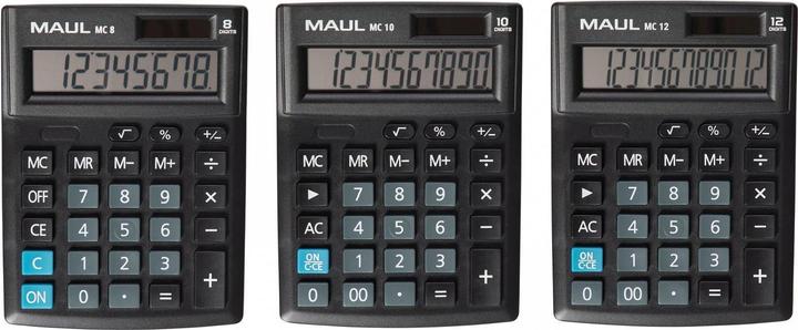 Productafbeelding Maul Rekenmachine MC10 zwart (Zonnecellen)