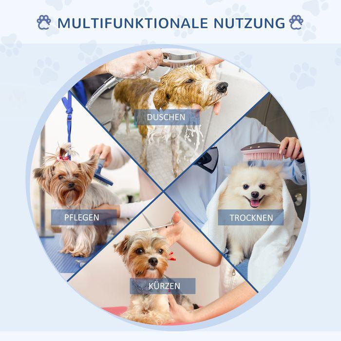 Actual product image Swisshandel24 Grooming table Trimming table Shearing table with lower basket for dogs height-adjustable foldable (Dog)