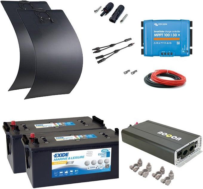 Actual product image Noqon Solar system set 360W with battery 420Ah and 2000W inverter (NVS and UPS) (360 W)