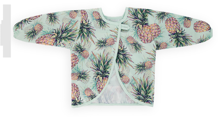 Actual product image Twistshake Long sleeve bib pineapple (6 months)