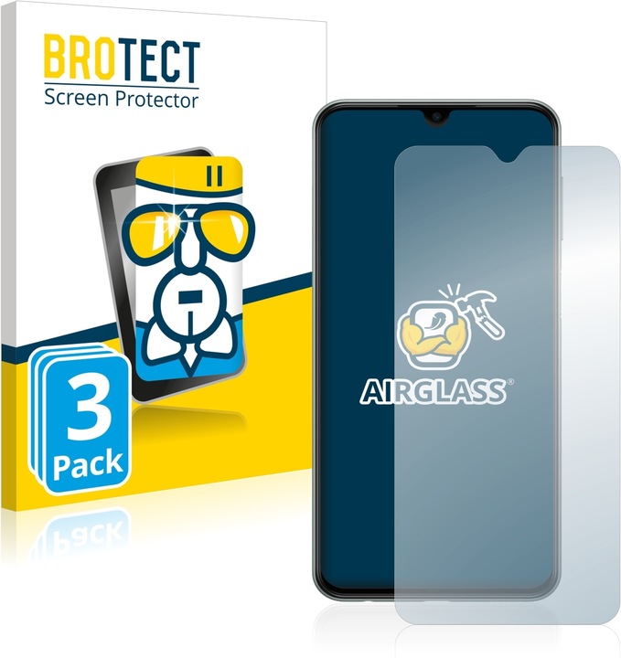 Actual product image BROTECT AirGlass Glass (3 Piece, Samsung Galaxy M33)
