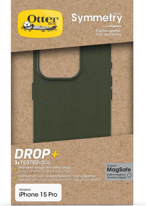 Produktbild OtterBox Symmetry Cactus Leather mit MagSafe (Apple iPhone 15 Pro)