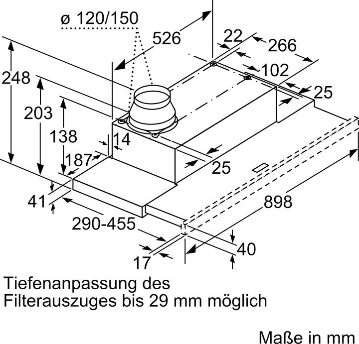 Produktbild Bosch Hausgeräte DFL094A51 (Flachschirmhaube)
